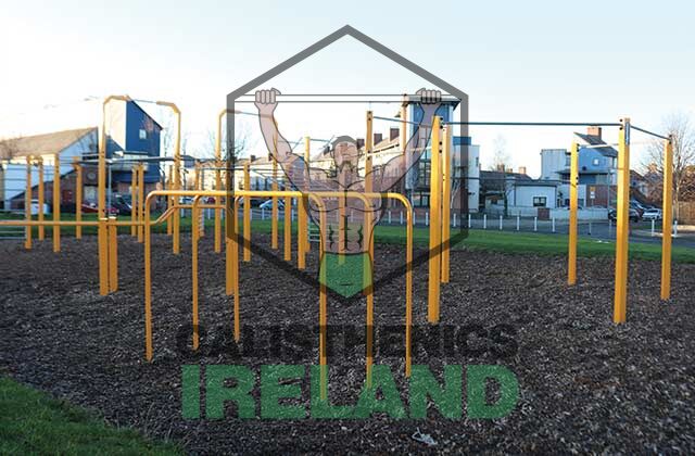 Bodyweight exercise bars at Balgaddy Park in Lucan, Dublin for outdoor strength and bodyweight training