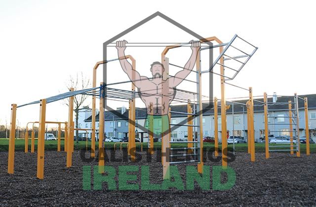Street workout area at Balgaddy Park in Lucan, Dublin for calisthenics and functional outdoor training
