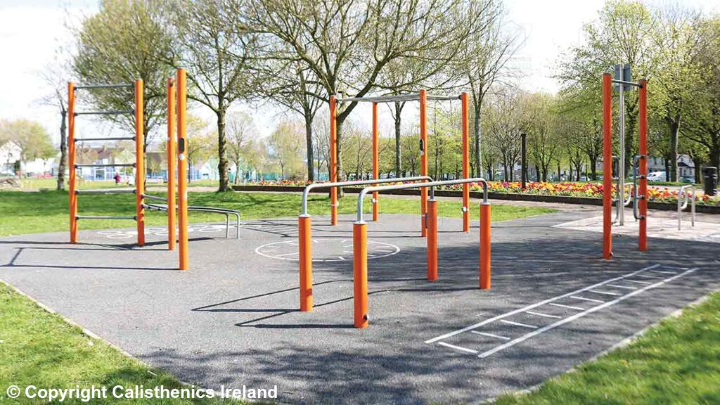 Best calisthenics parks in Cork City, listing top outdoor gym and bodyweight training equipment across the region