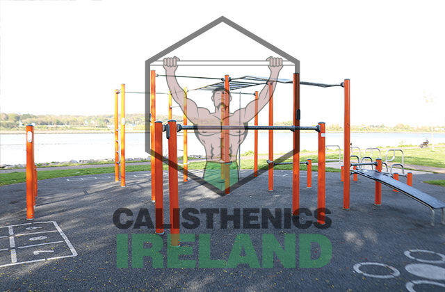 Outdoor gym park in Blackrock, Cork, with calisthenics equipment for bodyweight training and community fitness sessions