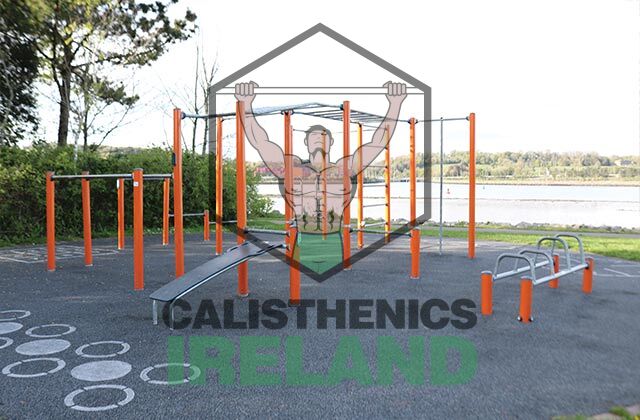 Street workout park in Blackrock, Cork, featuring outdoor calisthenics equipment for public strength and mobility training