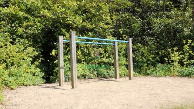 Calisthenics park at Cabinteely Park in Dublin with outdoor workout equipment for strength training