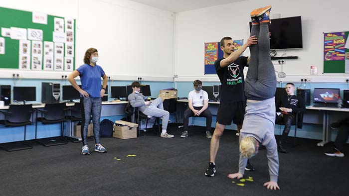 Calisthenics Ireland delivering bodyweight training courses and workshops, teaching functional movement and strength skills across Ireland