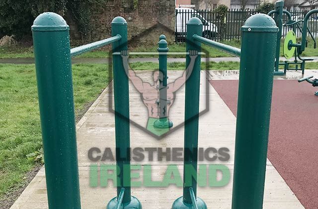 Public fitness space in Dungarvan, Waterford, offering accessible outdoor equipment for both beginners and advanced calisthenics athletes