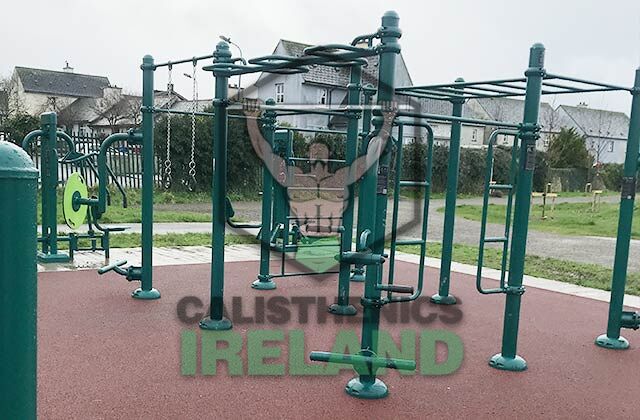 Street workout park in Dungarvan, Waterford, set up for bodyweight movement, balance training, and freestyle calisthenics