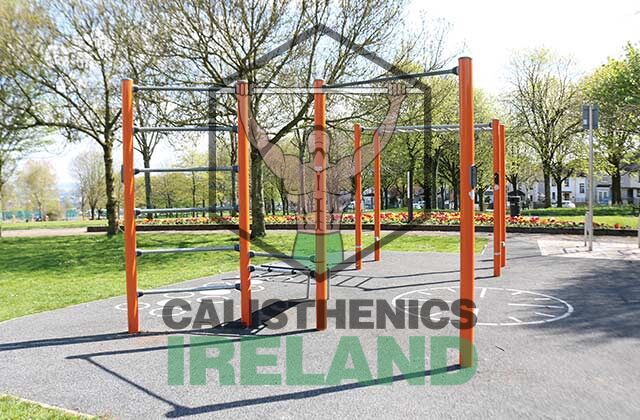 Pull-up bars at Gerry O’Sullivan Park in Cork, part of the outdoor calisthenics setup for bodyweight strength training