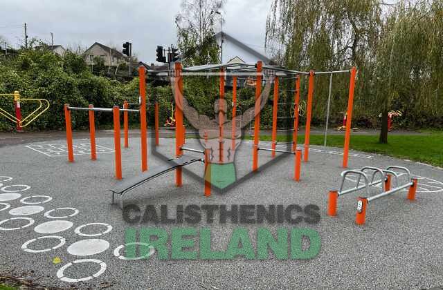 Calisthenics park at Glanmire Park in Cork with outdoor bodyweight training equipment