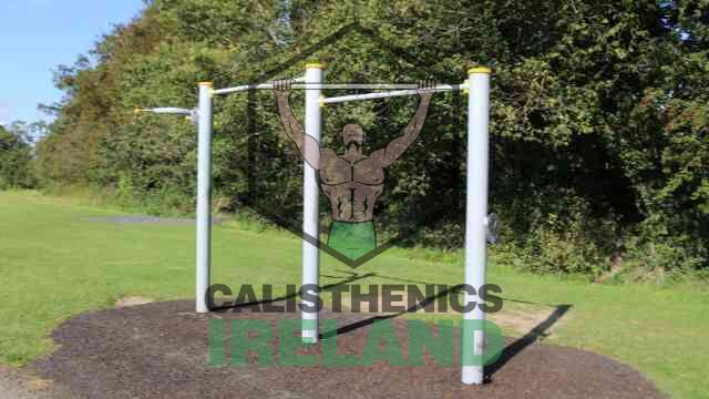 Calisthenics park at Marlay Park in South Dublin featuring workout bars and functional training equipment