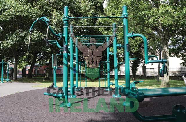 Outdoor workout equipment for calisthenics and bodyweight training in Phibsborough, Dublin city