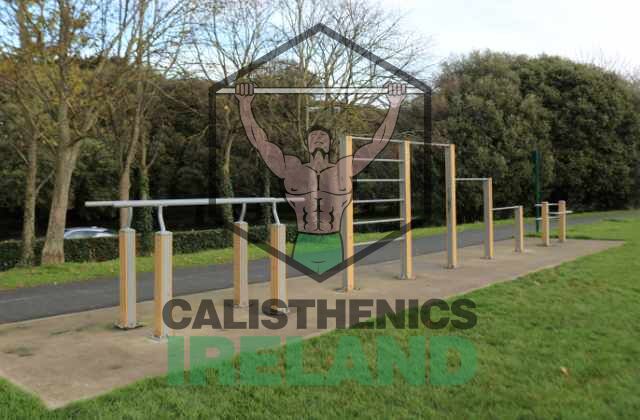 Calisthenics park in St. Anne’s Park, North Dublin with a full range of workout equipment