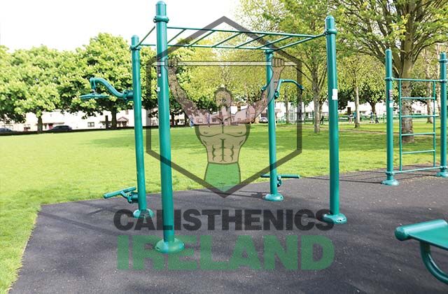 Monkey bars at Tory Top Park in Cork, designed for outdoor calisthenics and functional fitness training