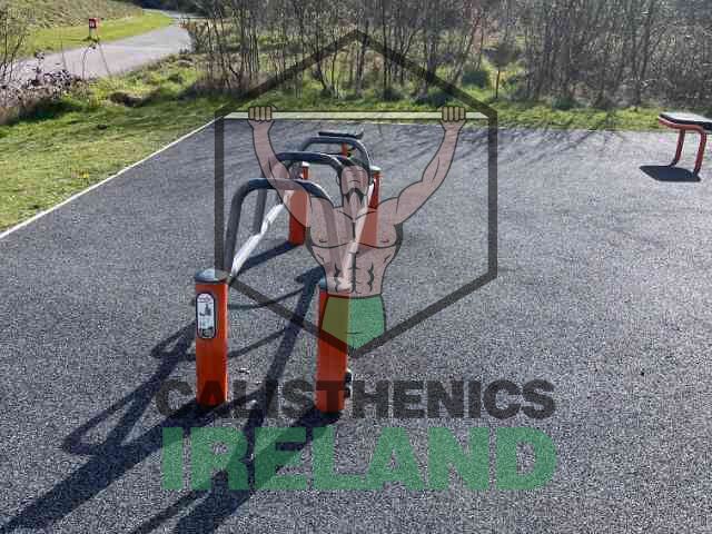 Outdoor parallettes at Tramore Valley Park in Cork for handstands, push-ups, and calisthenics drills