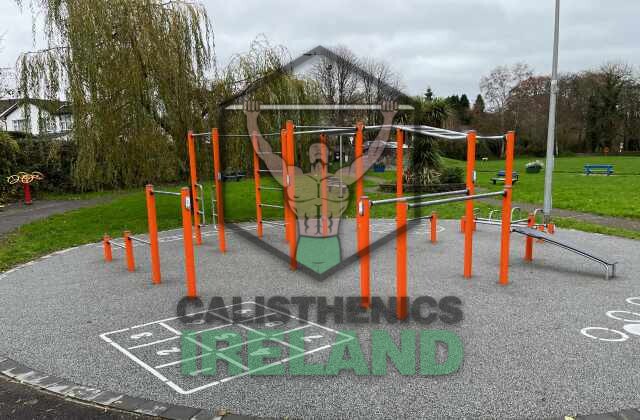 Public outdoor gym in Glanmire Park, Cork