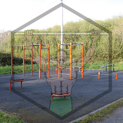 Calisthenics park at Kilnaglery, Cork, with outdoor gym and street workout equipment for public training.
